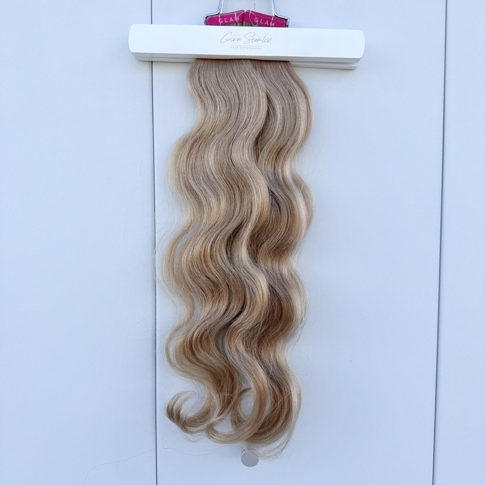 2x Glam Seamless 20" Body Wave Tape in Hair Extensions Dirty Blonde #12 NEW!